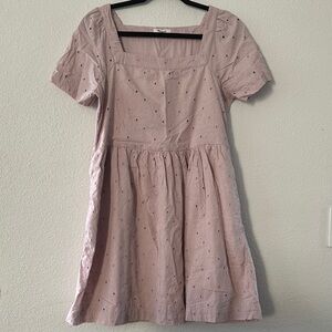 Madewell - Pink Square Neck Dress